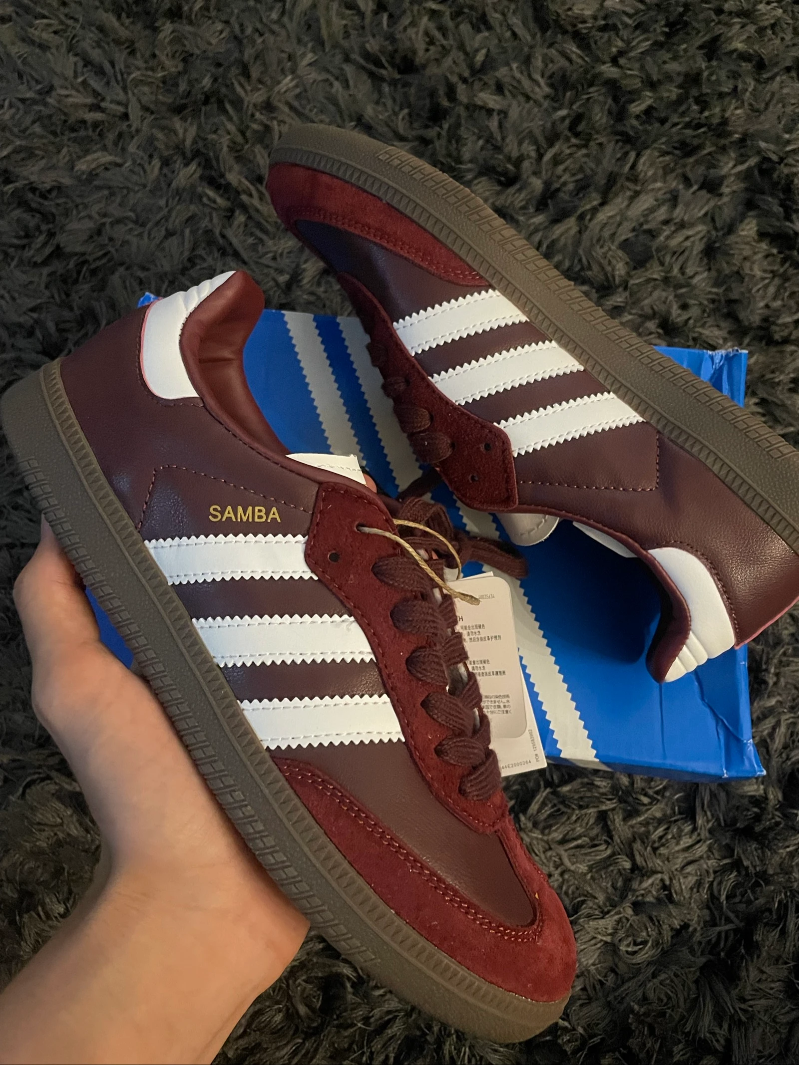 Adidas Samba OG granate/burdeos - Nuevas con caja
